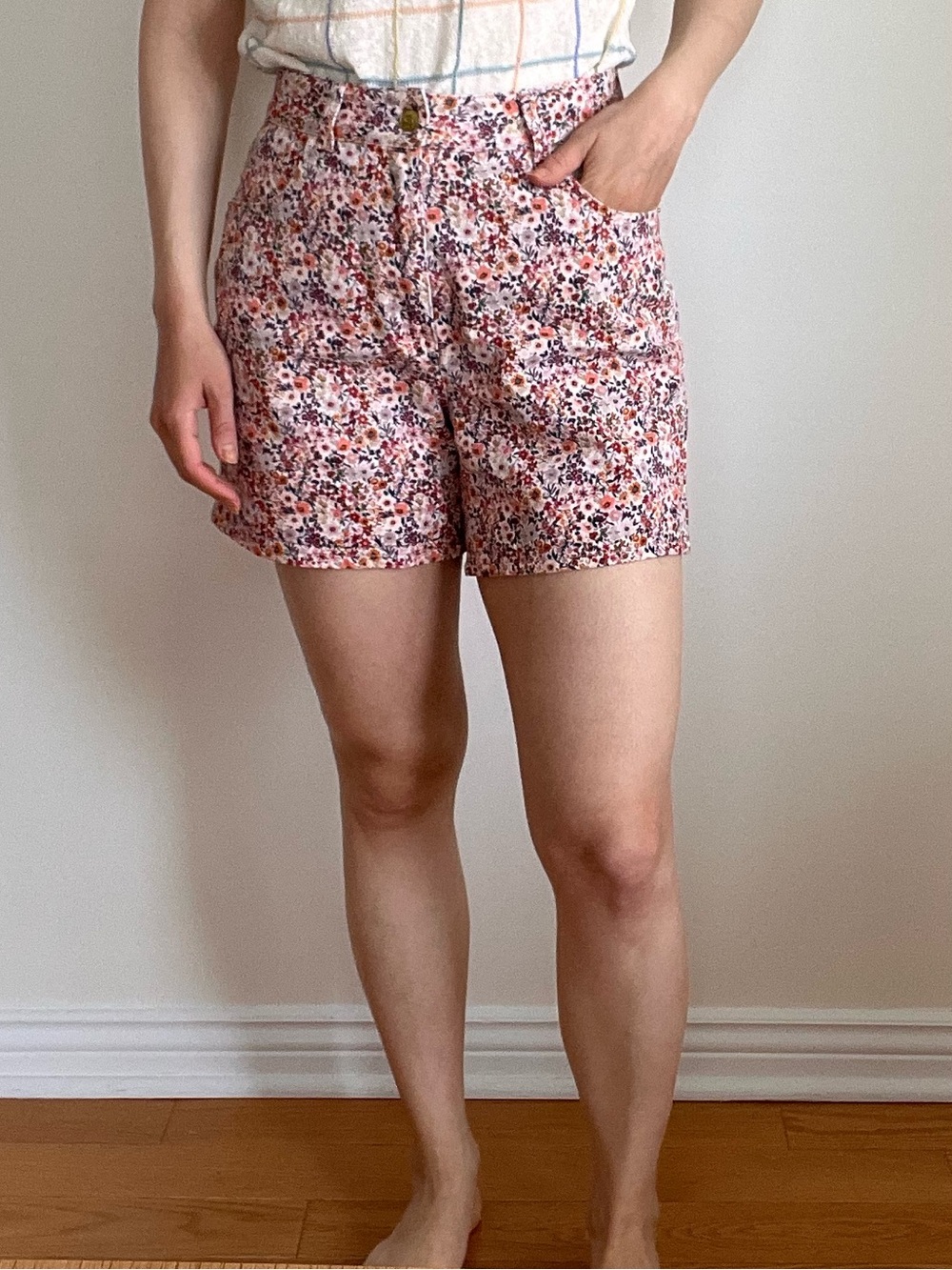 twik Multi Colors Floral High-Waist Shorts